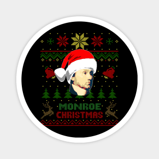 James Monroe Funny Christmas Magnet